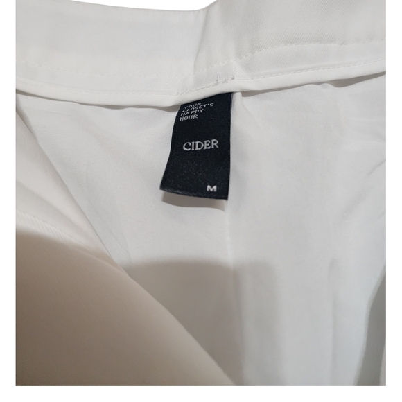 Cider White Wide Leg Women's Pants - Picture 3 of 4